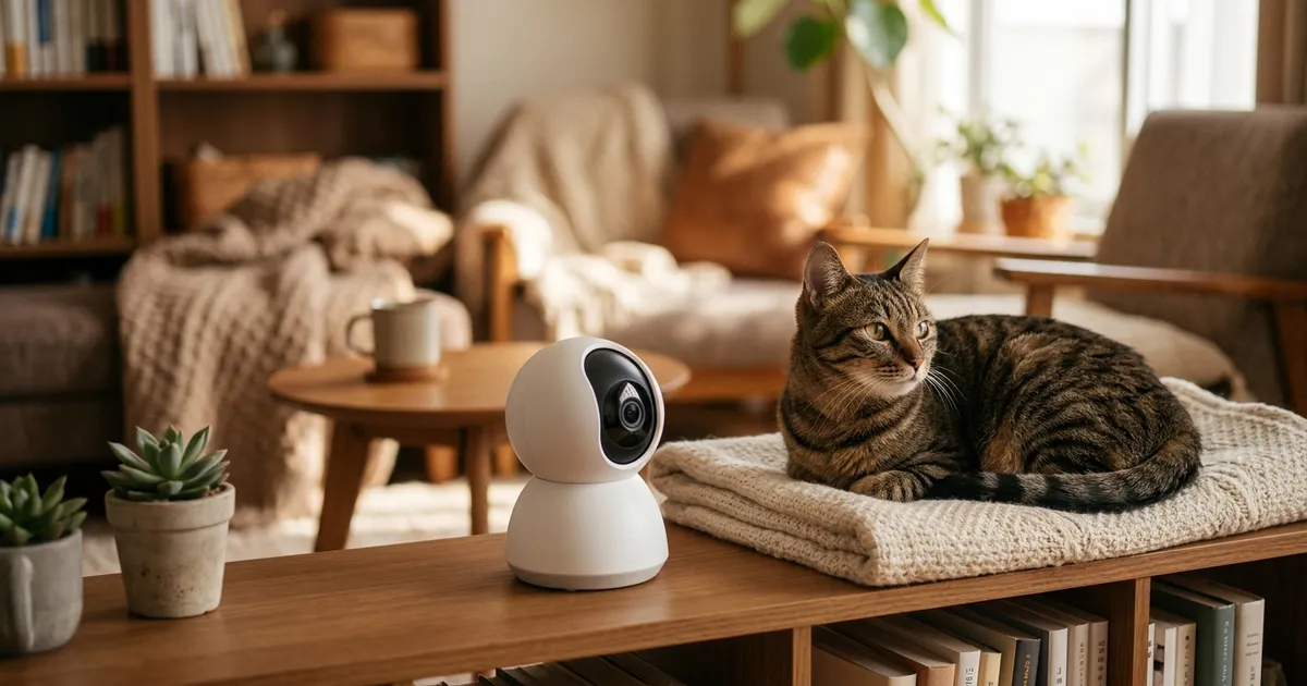 猫の見守りカメラ 360°パンチルト対応3選【2026年】部屋全体を死角なく